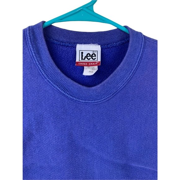 Vintage Lee Cross Grain Blank Yellow Crewneck Sweatshirt Size XXL Reverse Weave - Picture 3 of 7